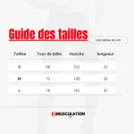 Guide des tailles short legging