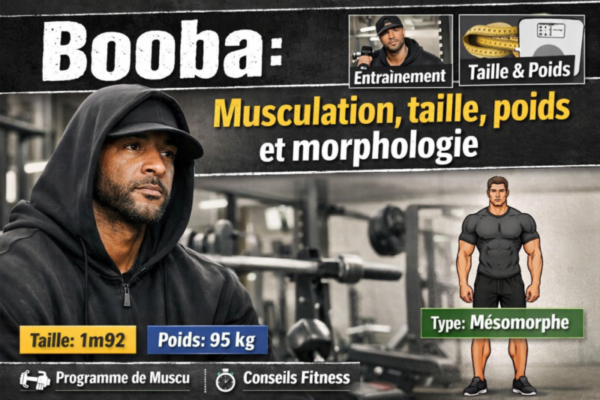 BOOBA : MUSCULATION, TAILLE ET POIDS