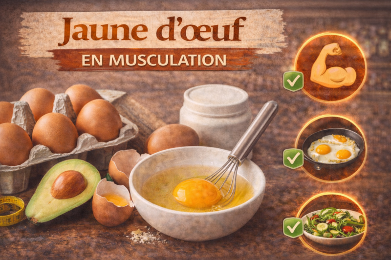 Jaune d’œuf en musculation