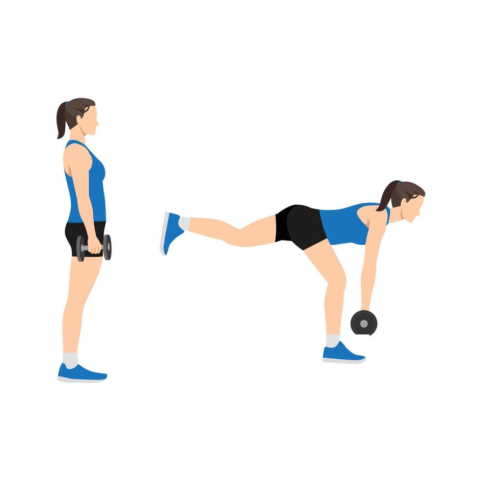 Top 5 Exercices pour se muscler le dos sans matériel Exercice dos Deadlift sur une jambe