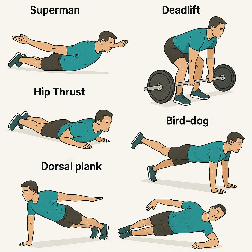 Exercices pour muscler le bas du dos exercices lombaires