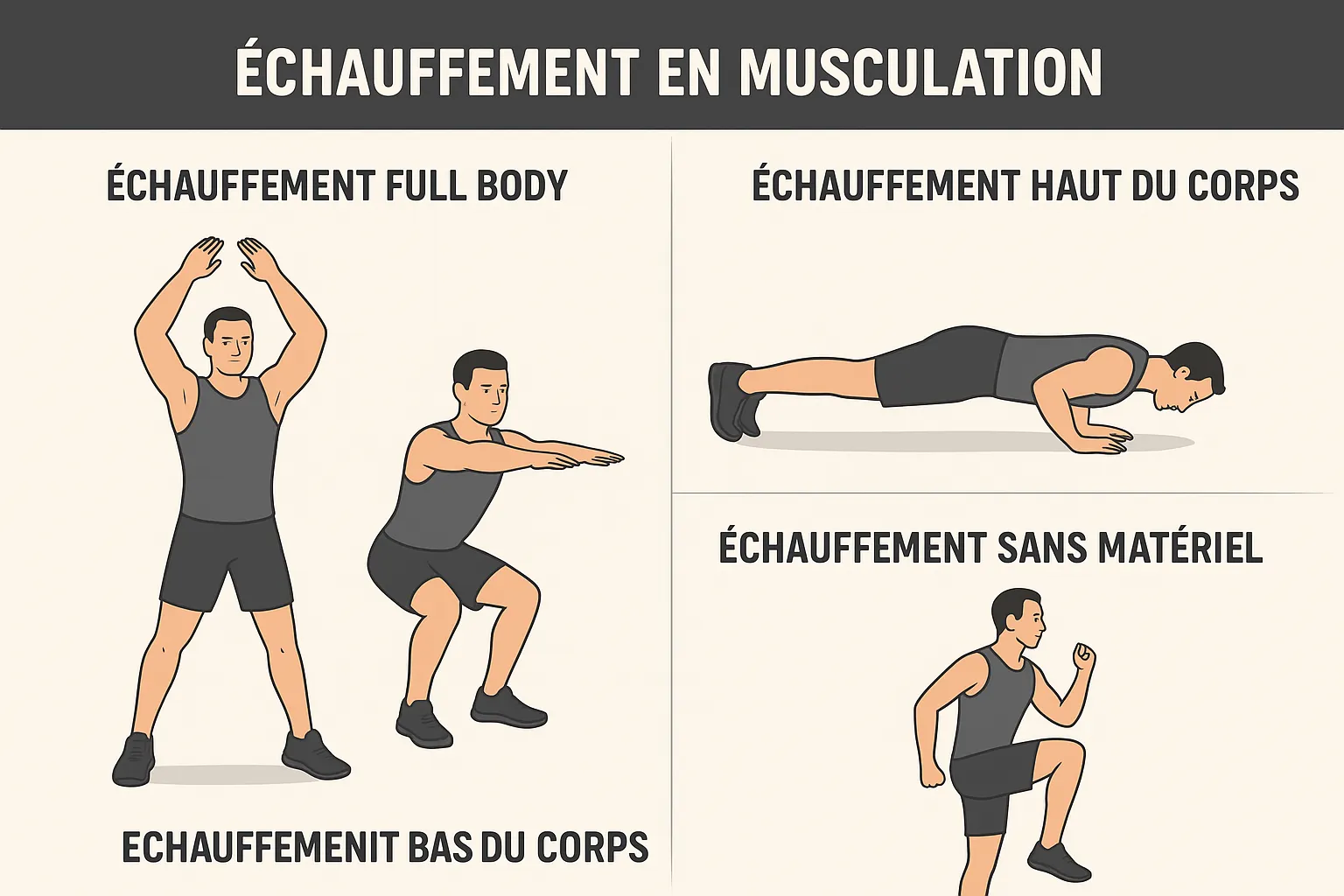 échauffement musculation