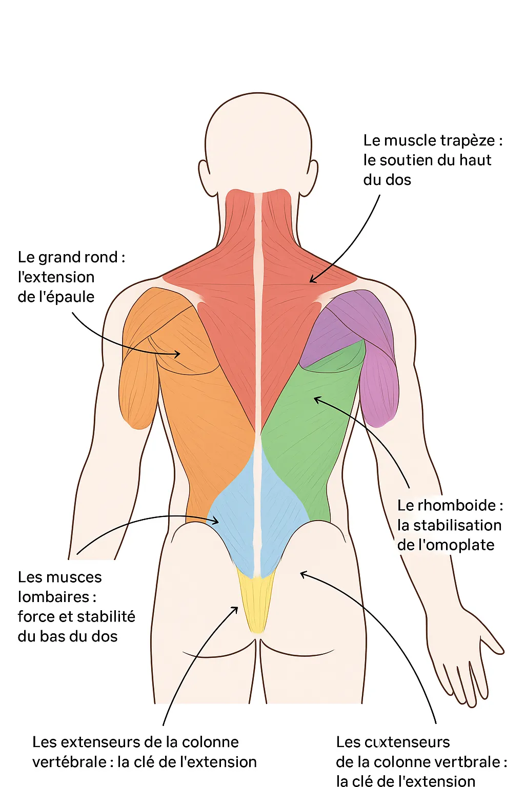 Anatomie du dos pour la musculation