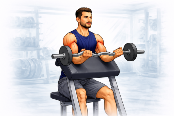 Comment faire le Curl Pupitre Barre EZ ?