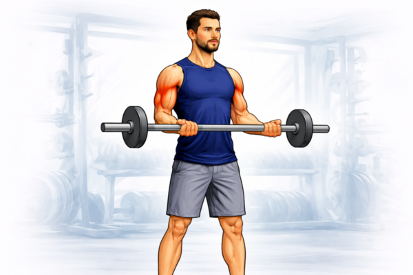 Exercice Curl barre en supination