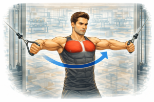 Exercice écarté poulie pour se muscler les pectoraux