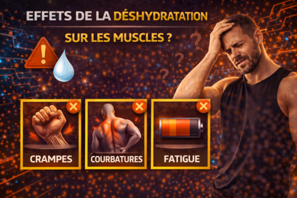 Quels sont les effets de la déshydratation sur les muscles ?