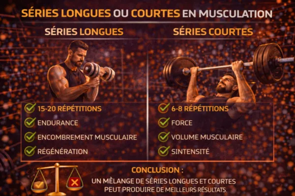 Séries longues ou courtes en musculation