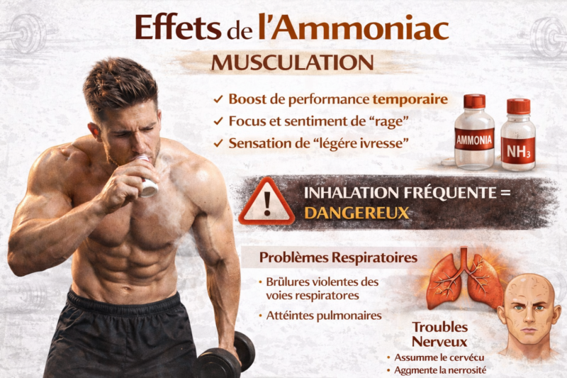 effets L’ammoniac musculation