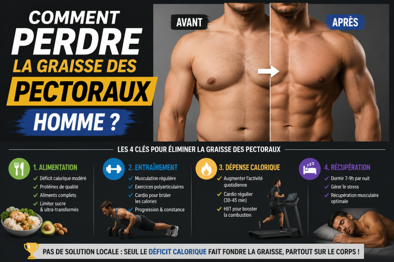 Comment perdre la graisse des pectoraux homme ? Comment perdre la graisse des pectoraux homme