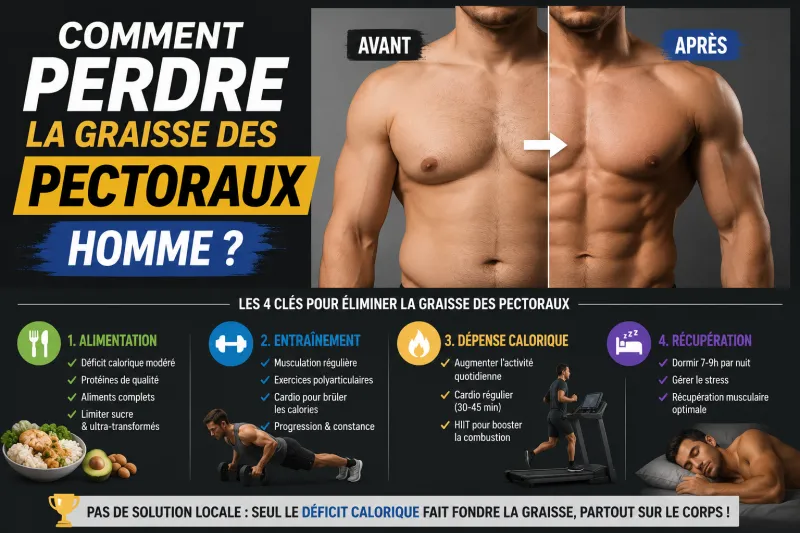 Comment perdre la graisse des pectoraux homme ? Comment perdre la graisse des pectoraux homme